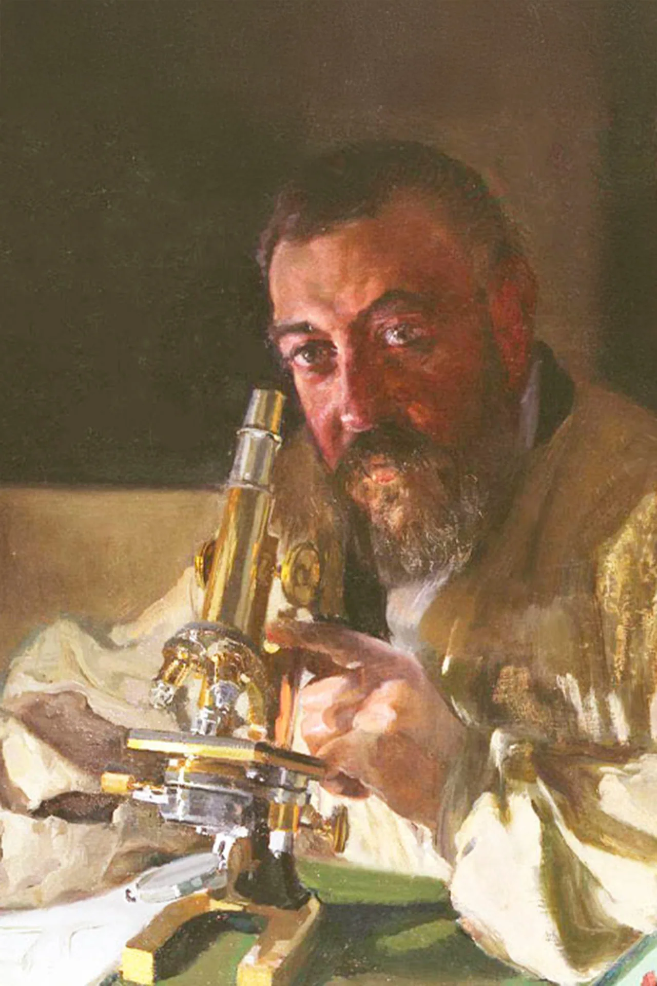 Luis Simarro Lacabra Luis Simarro Lacabra. Detalle de cuadro pintado por Sorolla.