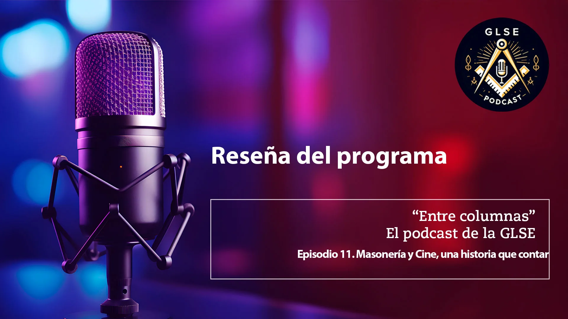 Imagen del episodio sobre la representación de la masonería en el cine