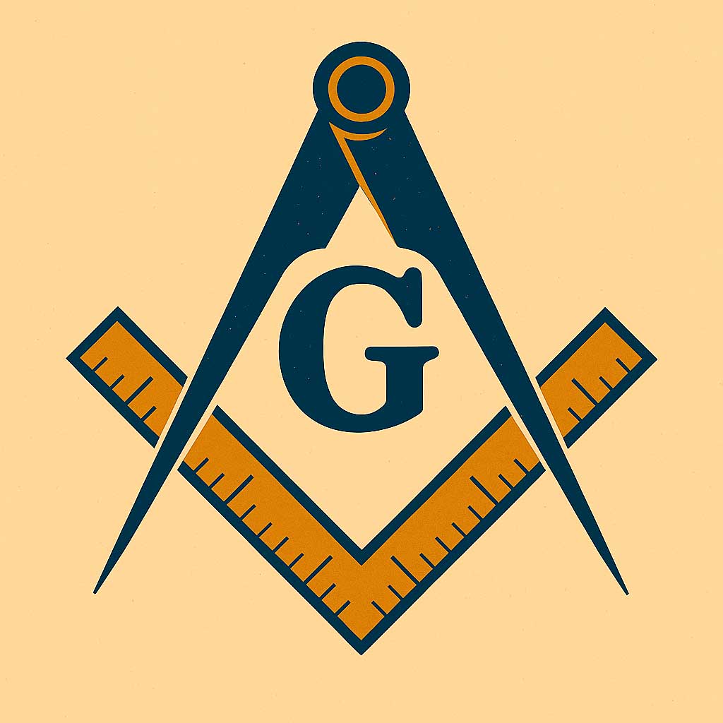 Símbolo masónico con la letra G