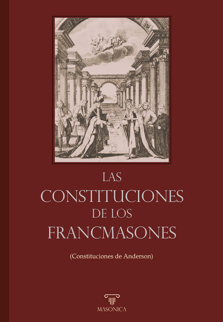 ortada del libro Los ritos masónicos, con símbolo masónico grabado en piedra y fondo verde. Autor: Manuel Rodríguez Castillejos.